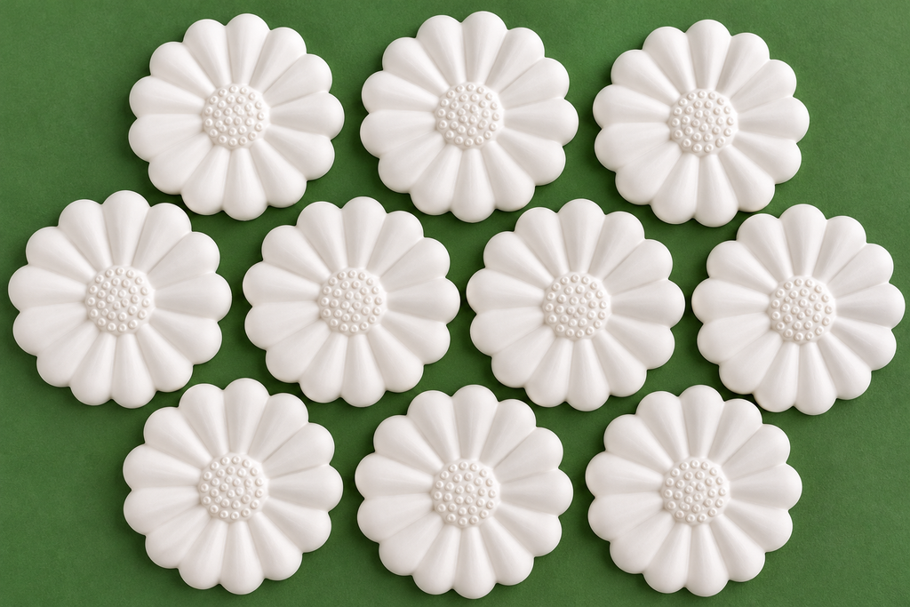 Pack of 10 Daisy Plaster Blanks – Ready to Decorate