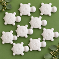 Pack of 10 Turtle Plaster Blanks – 4.5cm – Premium Smooth Ceramic-Like Finish – Ready to Paint