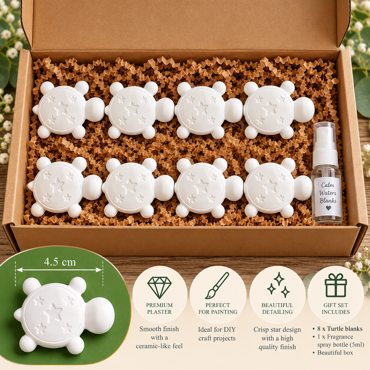 Turtle Aroma Stones Gift Set – Box of 8