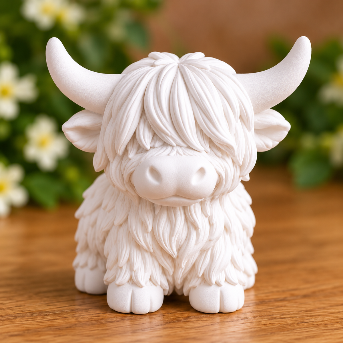 3D Highland Cow Plaster Blanks – Pack of 10
