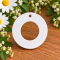 Plain Round Hanging Plaster Blanks – Pack of 10
